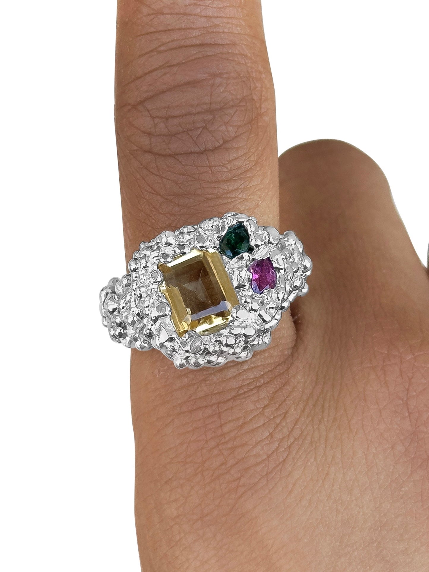 Yellow Stone Premade Ring