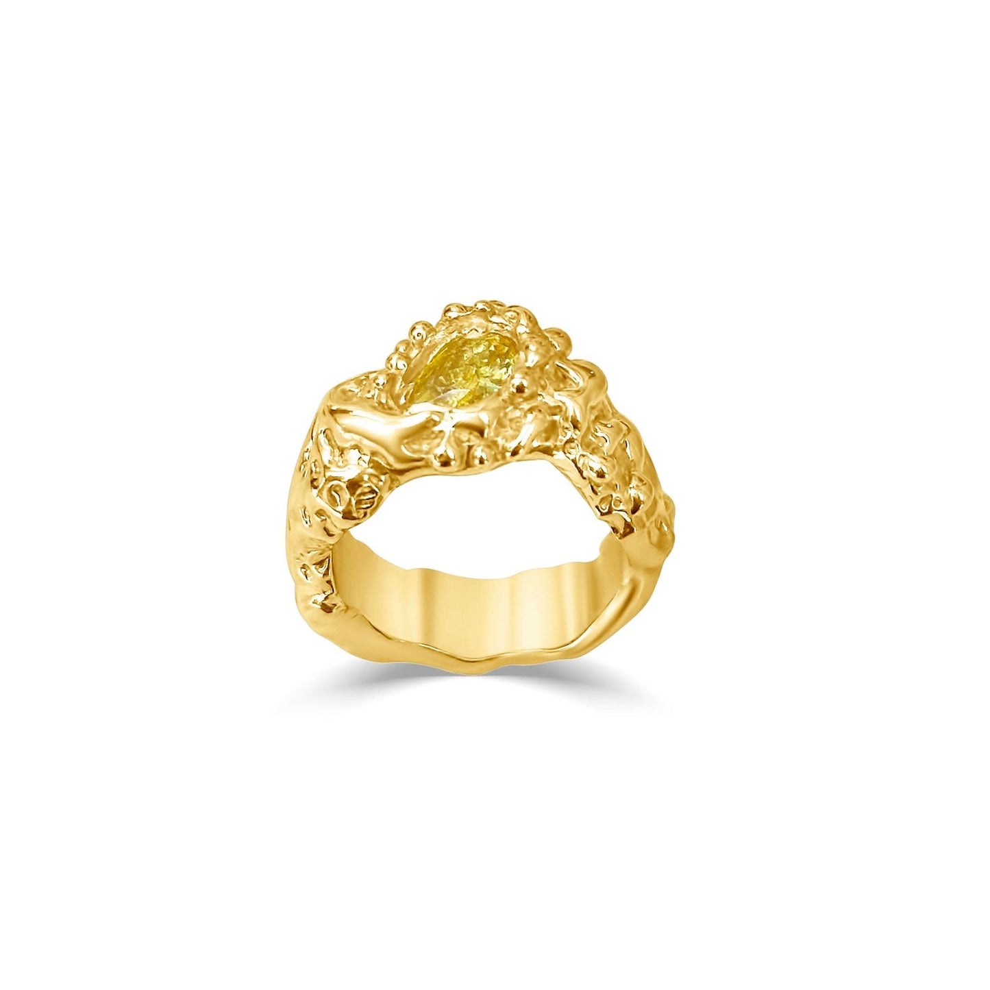 Yellow Premade Ring