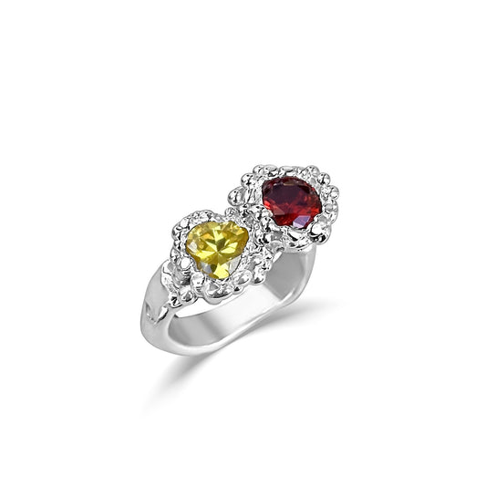 Red & Yellow Premade Ring